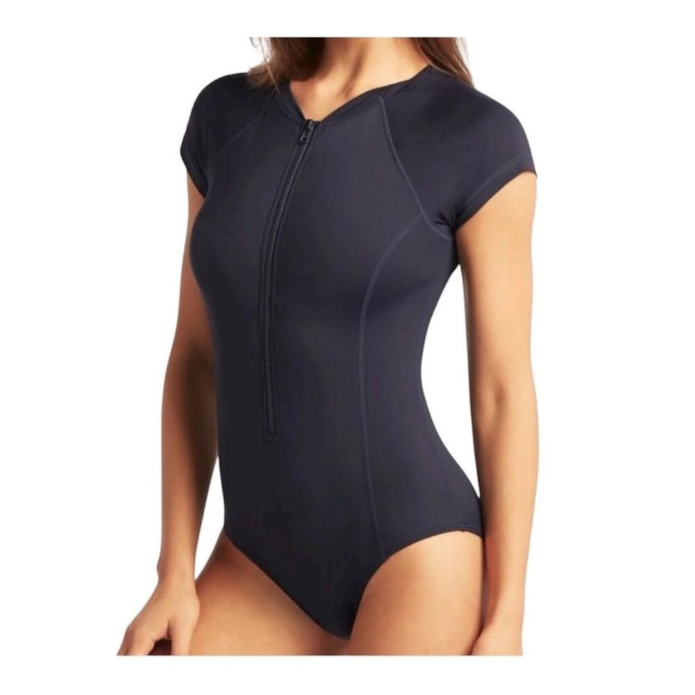 new Sea Level Swim 4 Eco Essentials multifit zip front swimsuit SW 2981